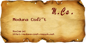 Moduna Csát névjegykártya